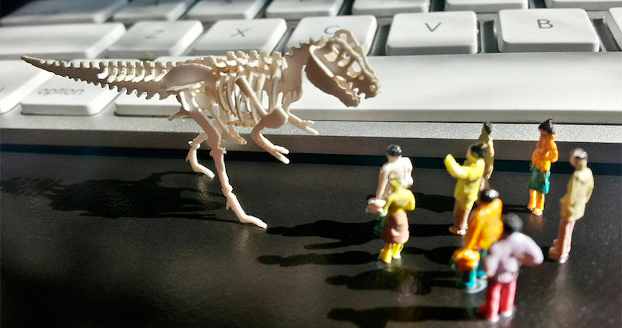 Tinysaurs squelettes papier dinosaure